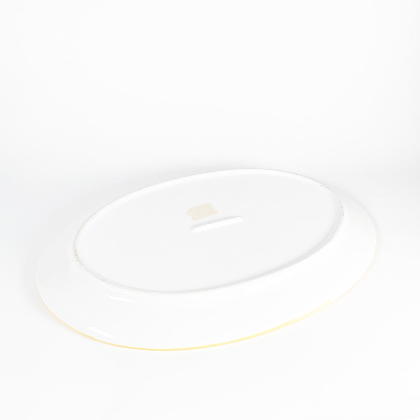 Large orange serving plate