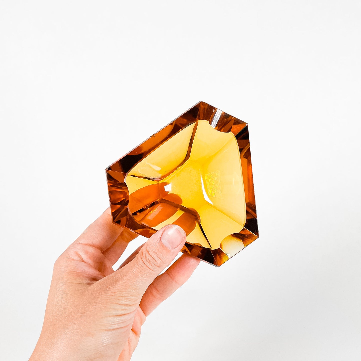 Amber glass catch all