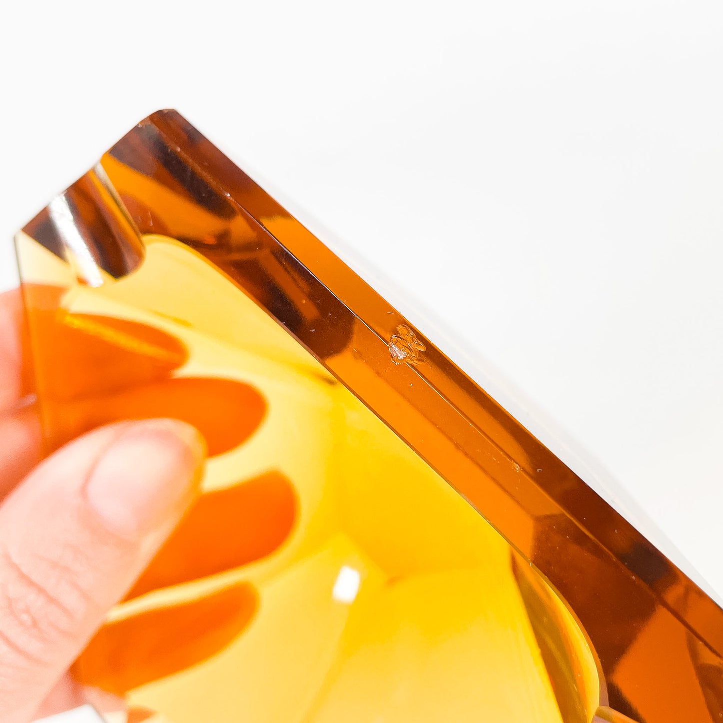 Amber glass catch all