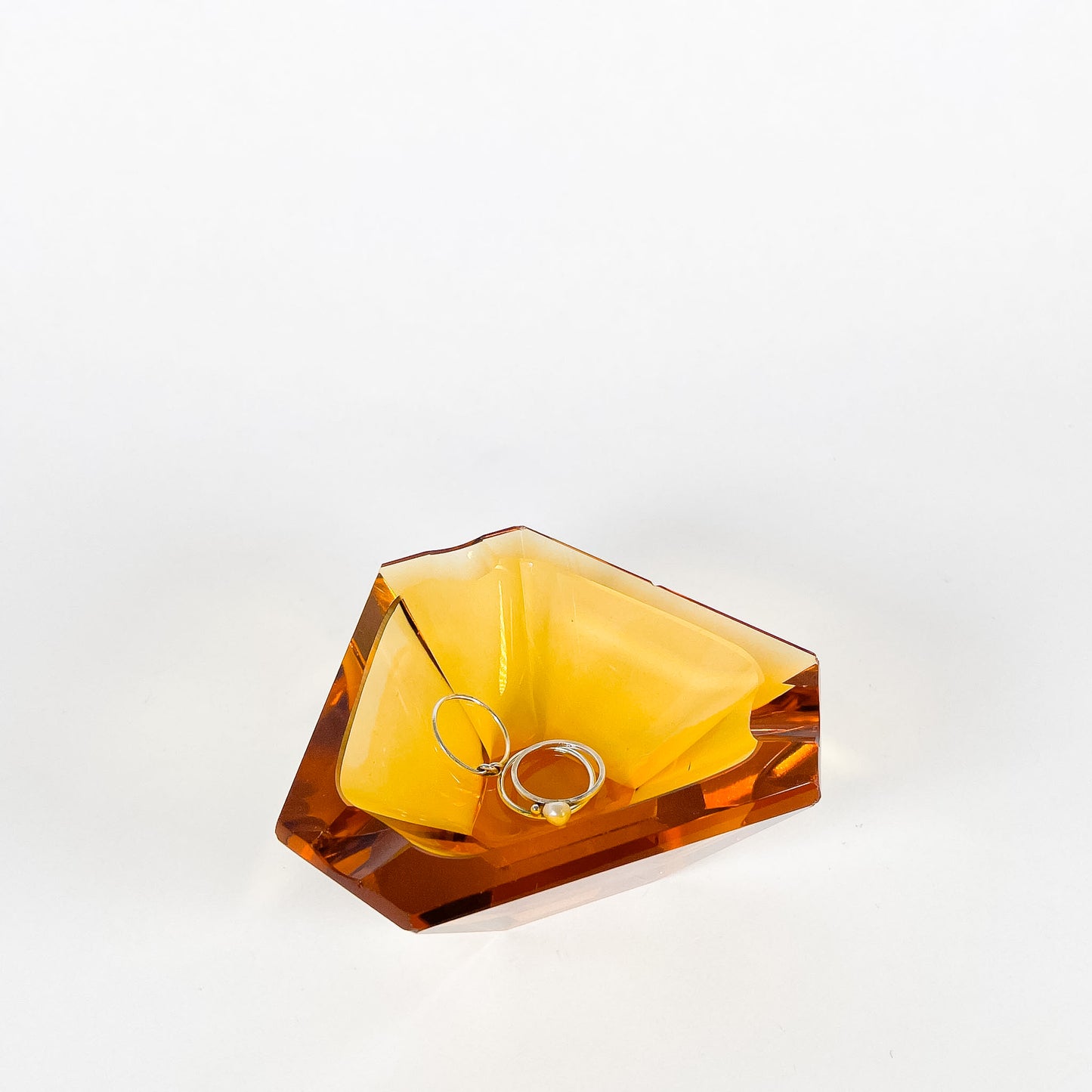 Amber glass catch all