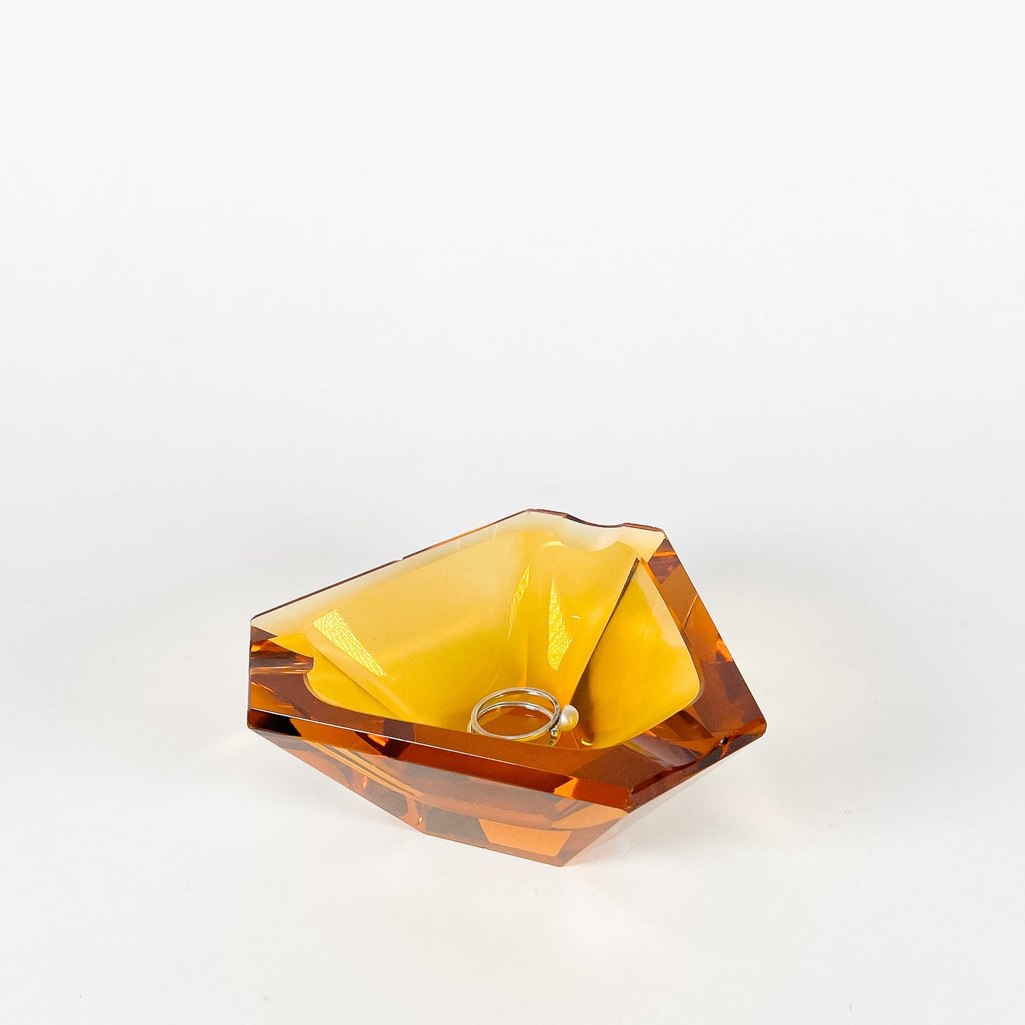Amber glass catch all