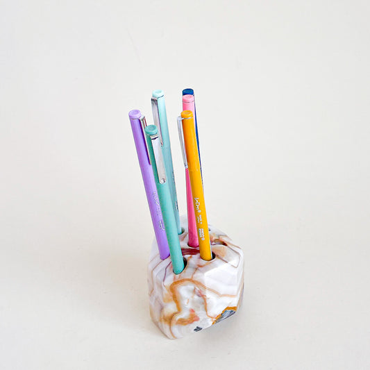 Onyx pencil holder