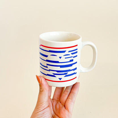 Heart striped mug