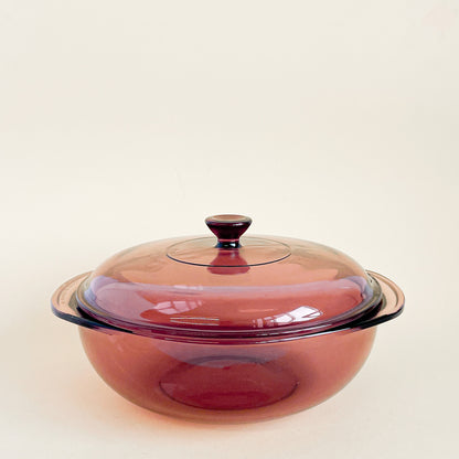 Cocotte Pyrex cranberry