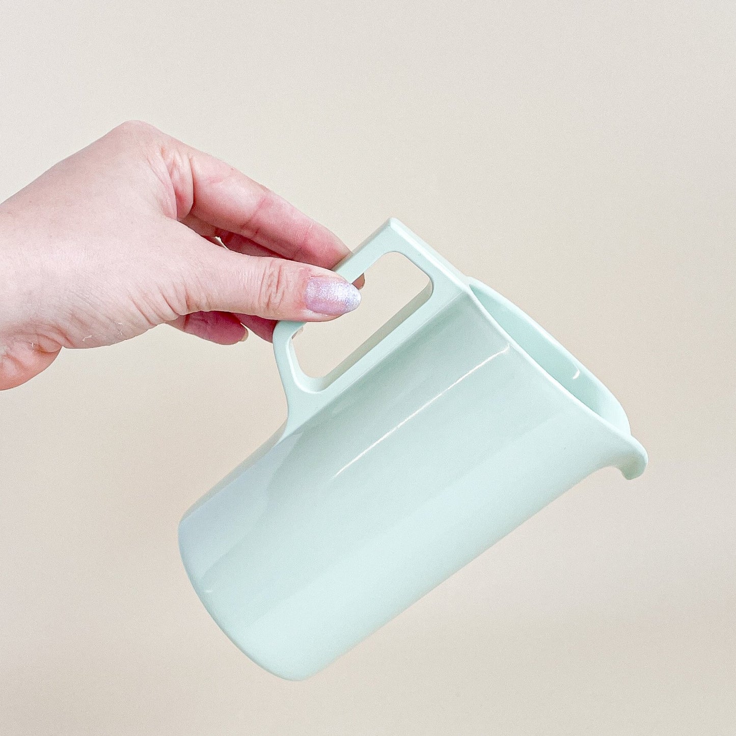 Melmac mint green melamine pitcher