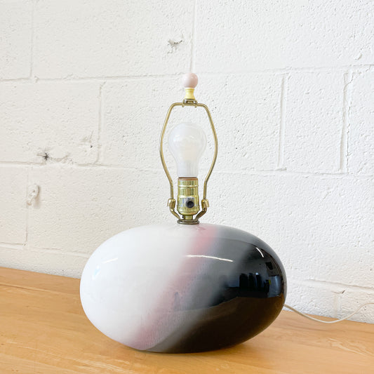 Lampe en céramique dégradée