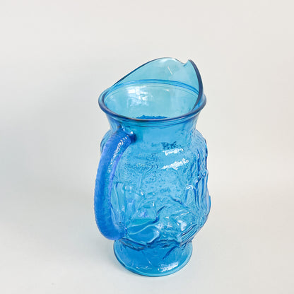 Anchor Hocking Turquoise Glass Pitcher