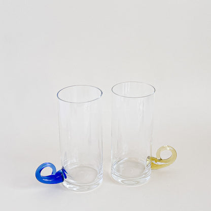 Highball tumblers with handles