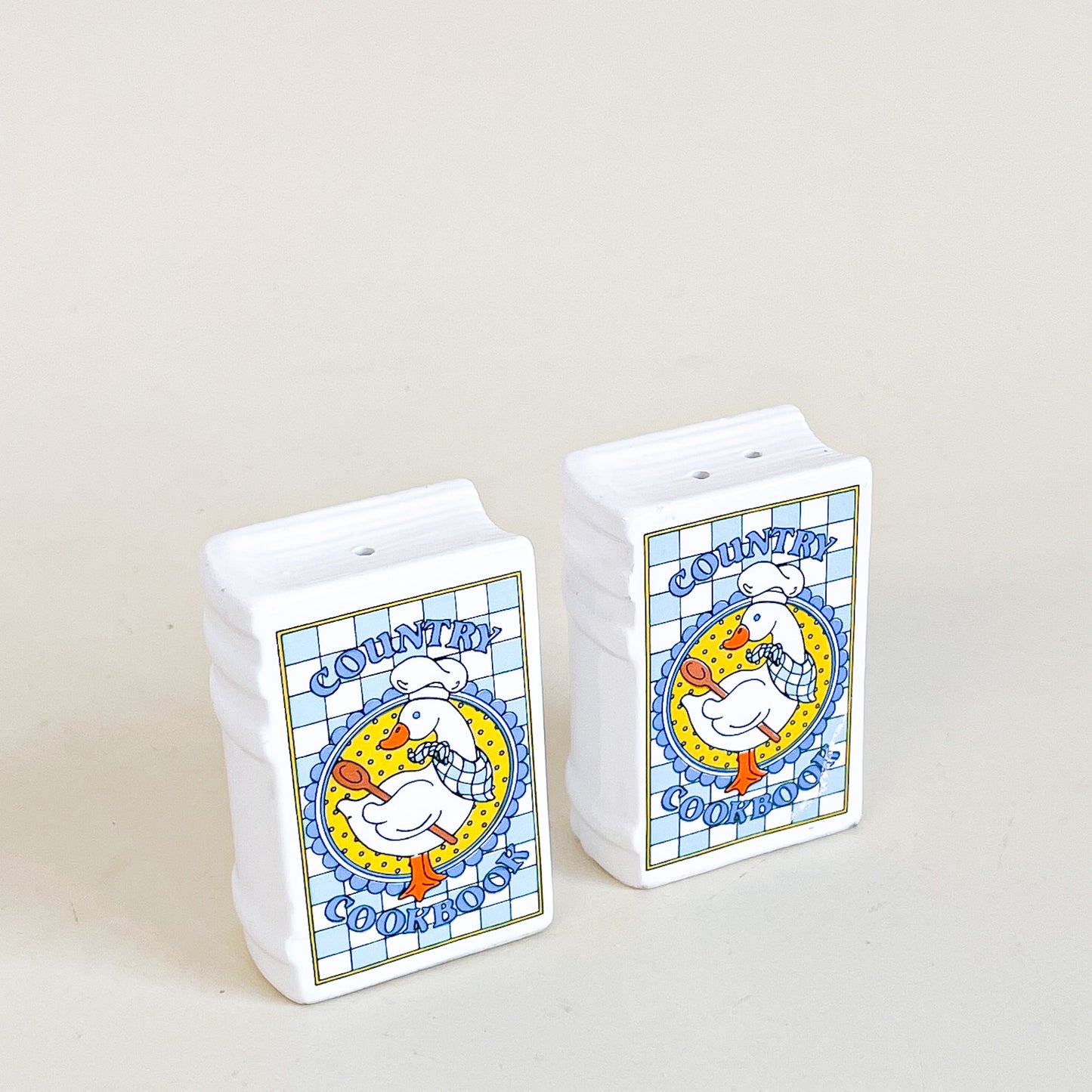 Salt and pepper shakers cookbooks geese