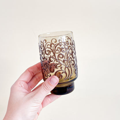 Libbey smoked swirl tumblers