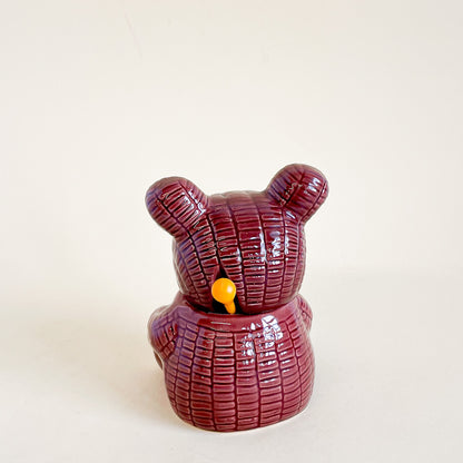 Teddy bear honey pot