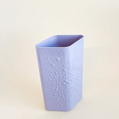 Purple plastic vase