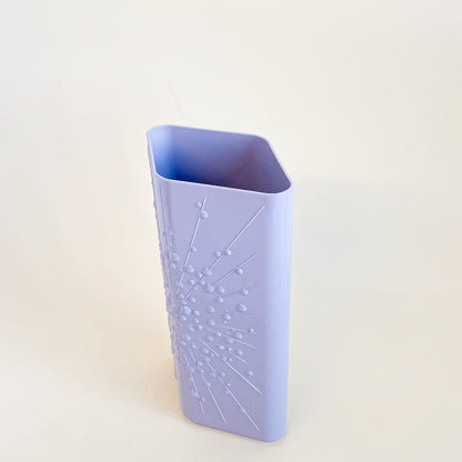 Purple plastic vase