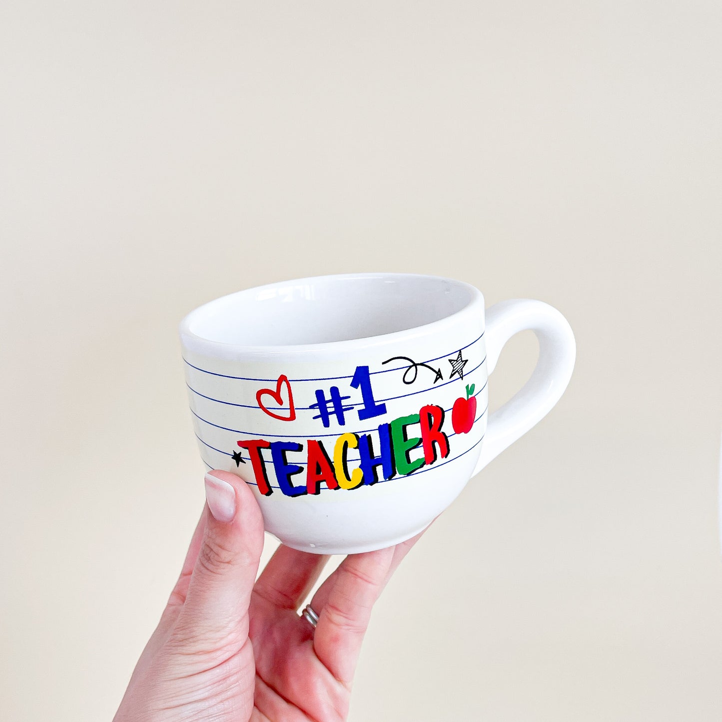 #1 teacher mug