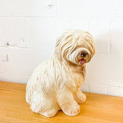 Large ceramic sheepdog