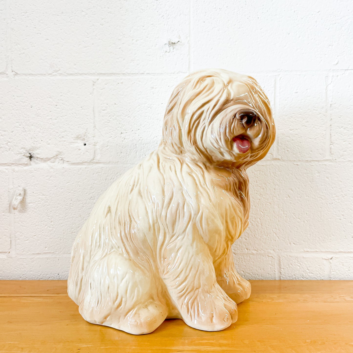 Large ceramic sheepdog