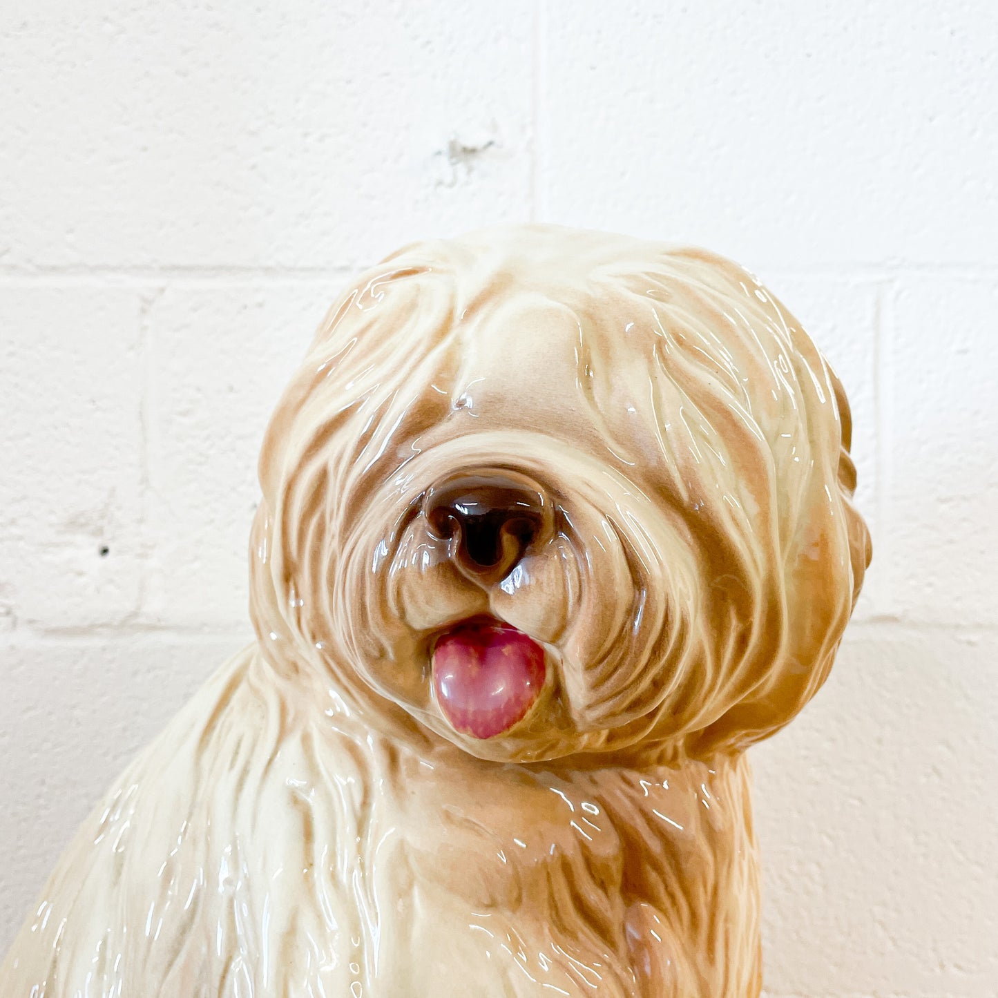 Large ceramic sheepdog