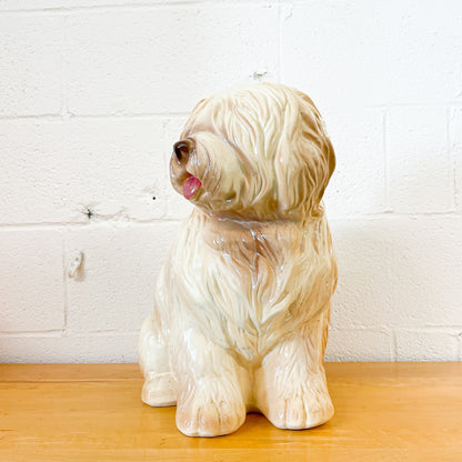 Large ceramic sheepdog