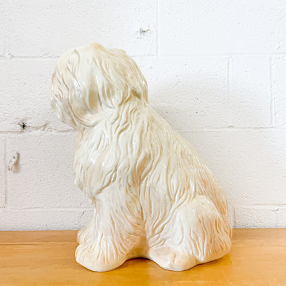 Large ceramic sheepdog