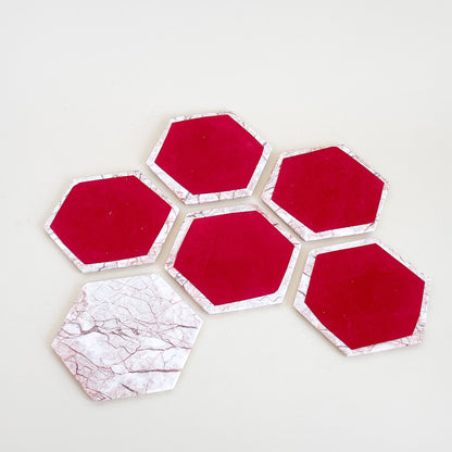 Sous-verres en marbre rose