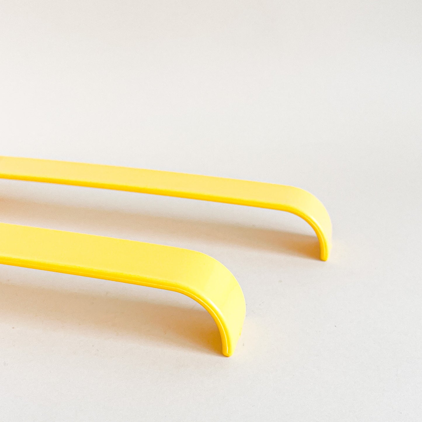 Yellow salad utensils