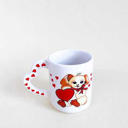 Bunny and hearts mug