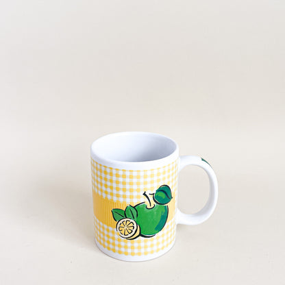 Lemon and apple mug