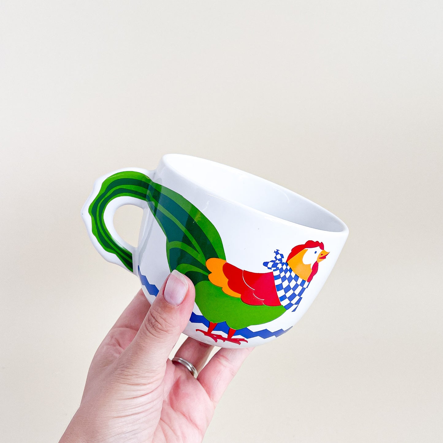 Large rooster mug