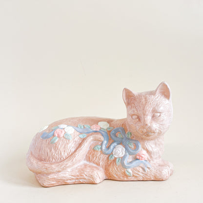 Terracotta flower cat