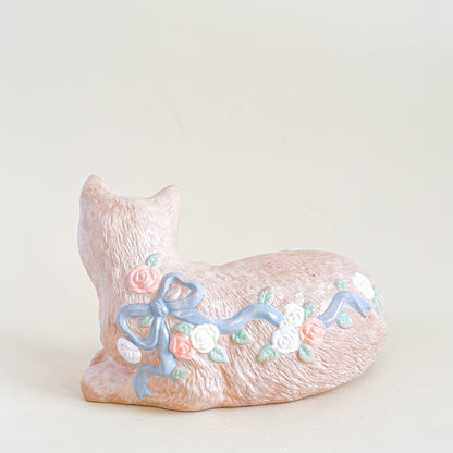 Terracotta flower cat