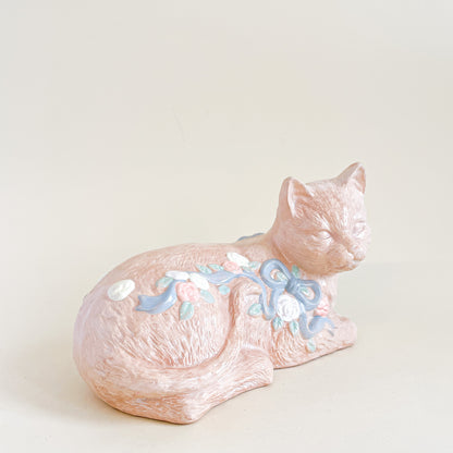 Terracotta flower cat