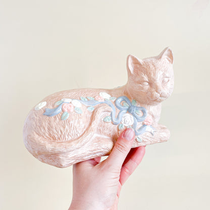 Terracotta flower cat