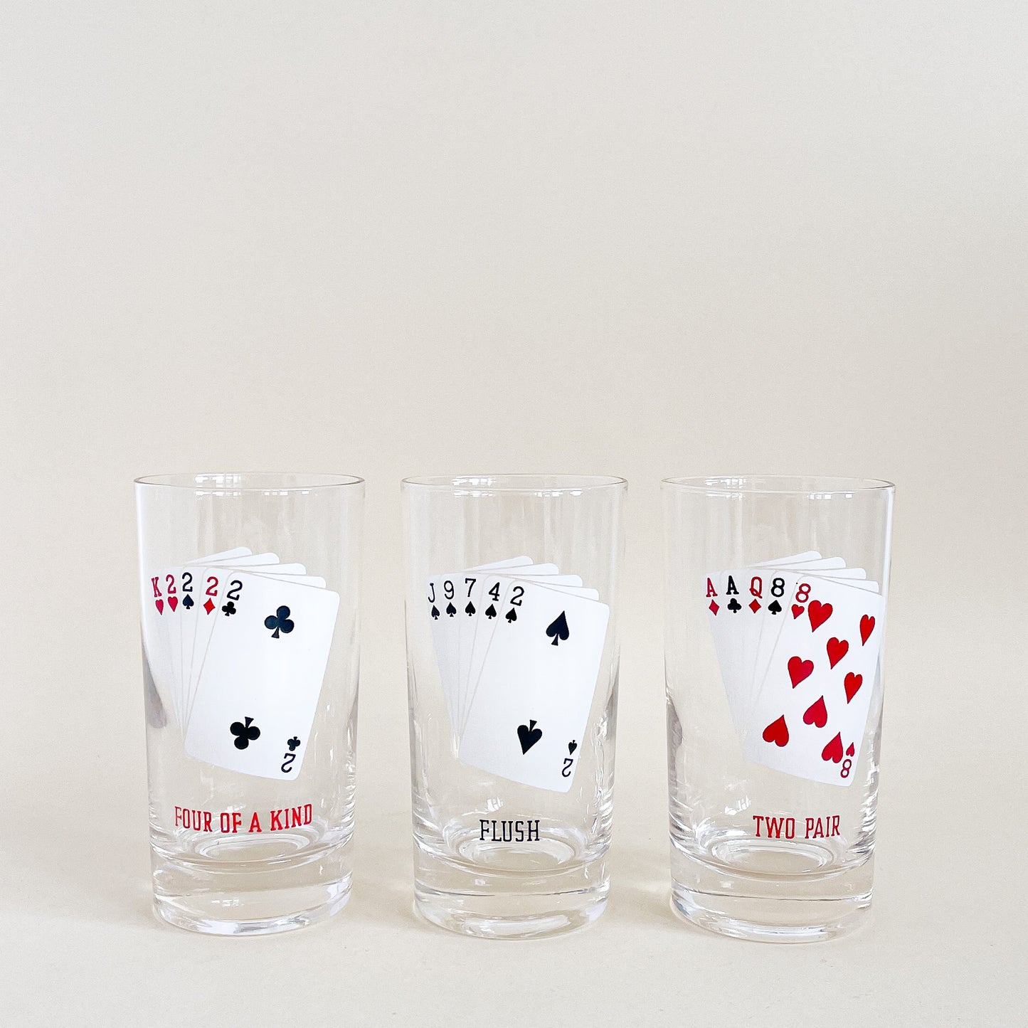 Trio de verres poker