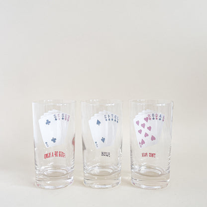 Trio of poker tumblers