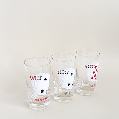 Trio of poker tumblers