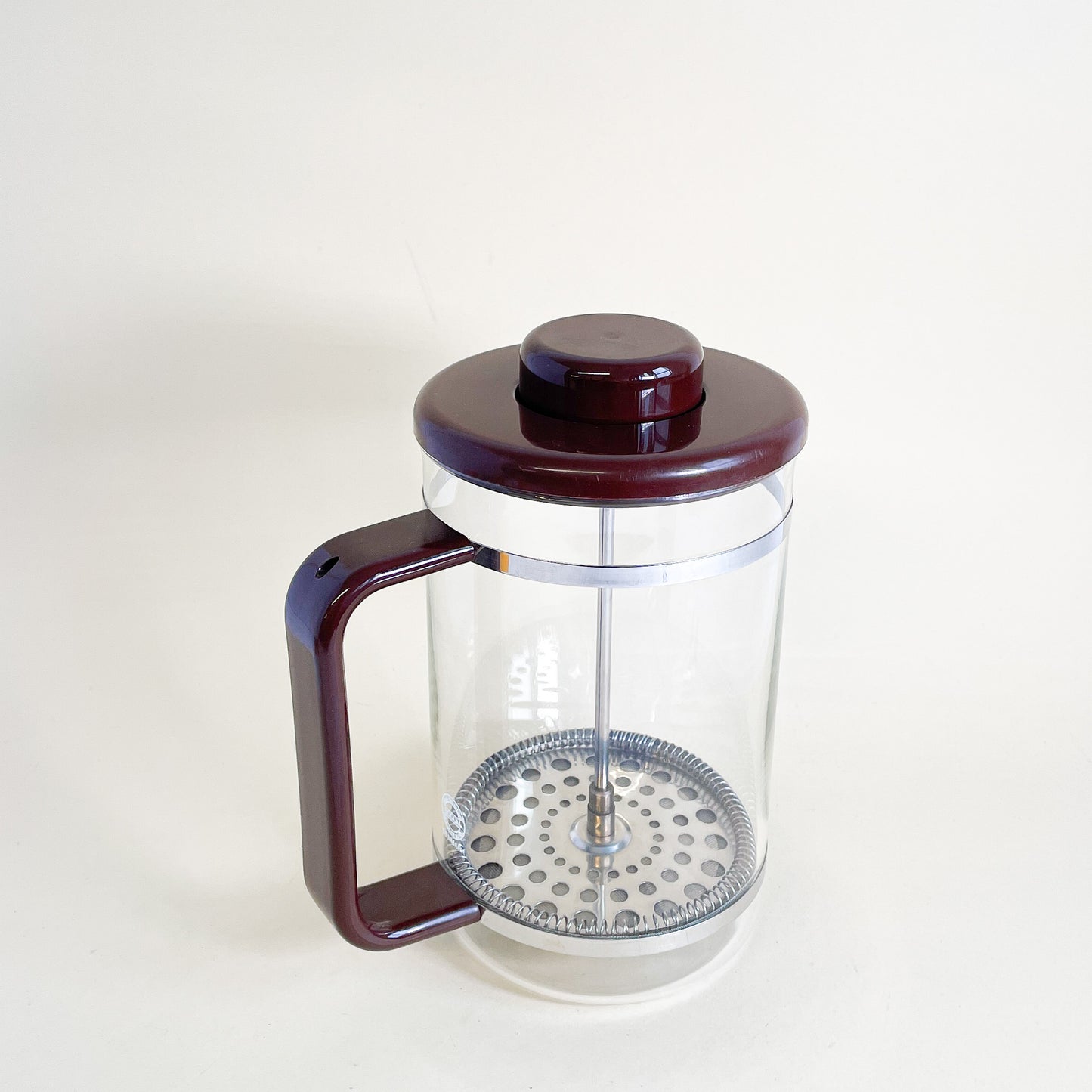 Large brown Bodum coffee maker