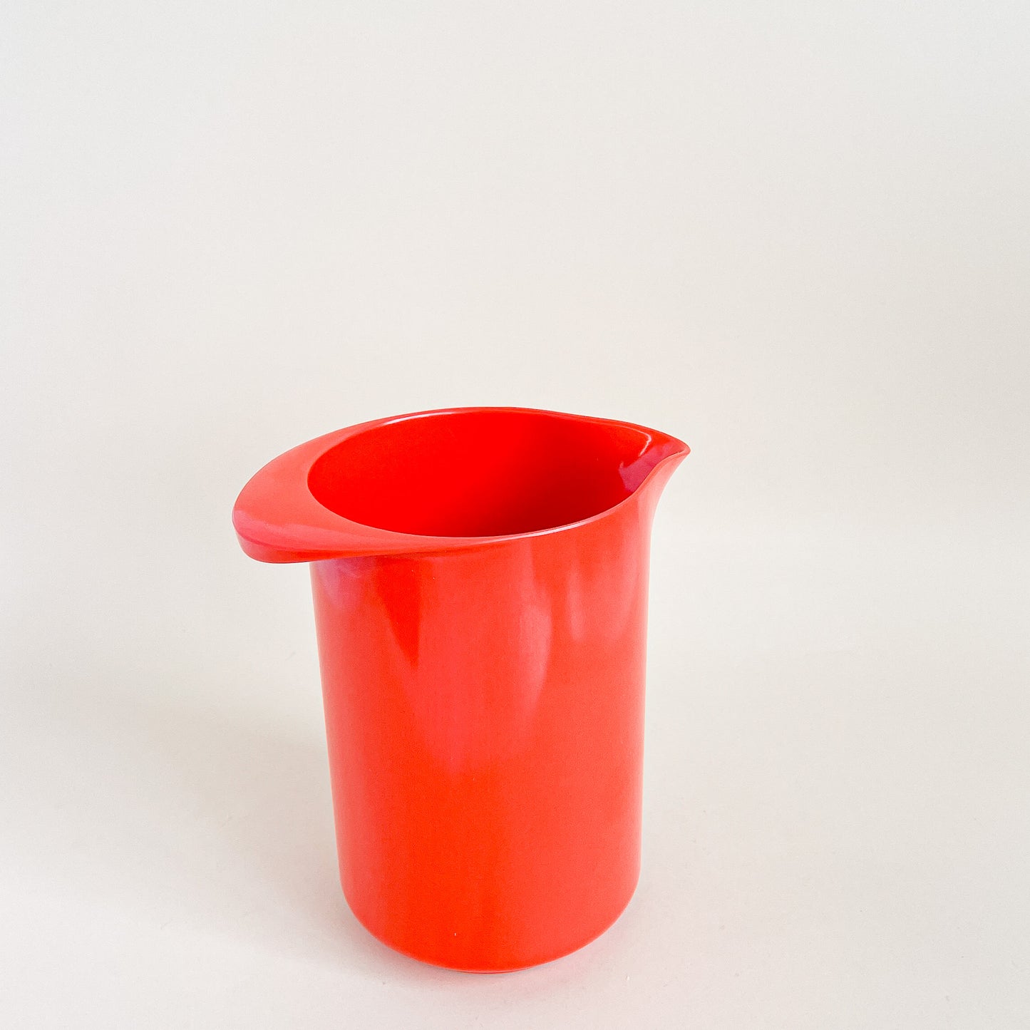 Bright red Rosti pitcher