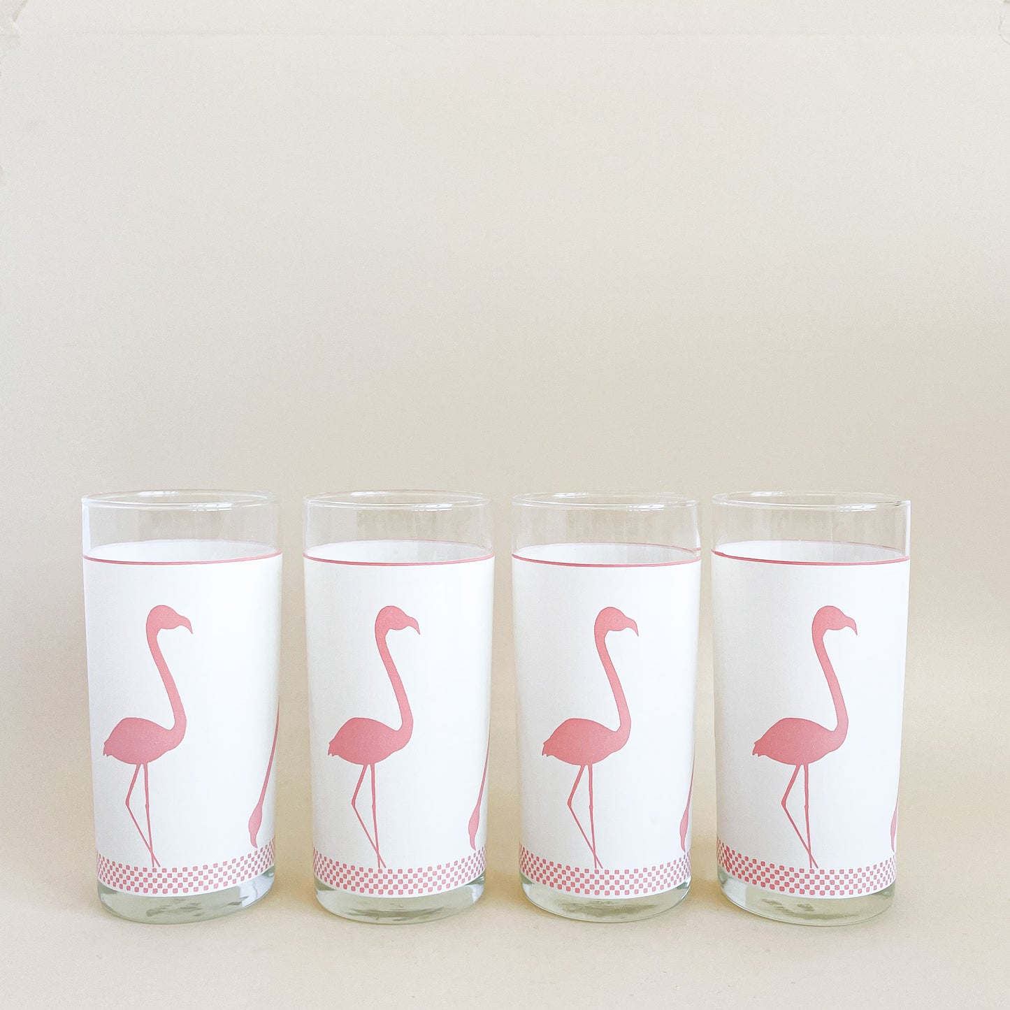 Flamingo tumblers set