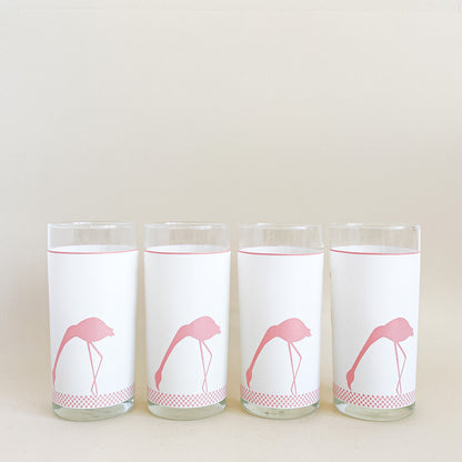 Flamingo tumblers set