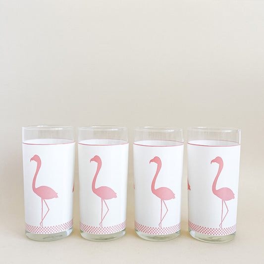 Verres flamants roses