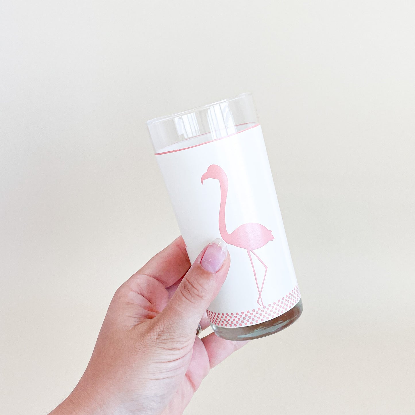 Verres flamants roses