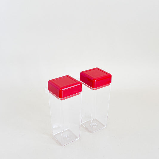 André Morin small red containers 