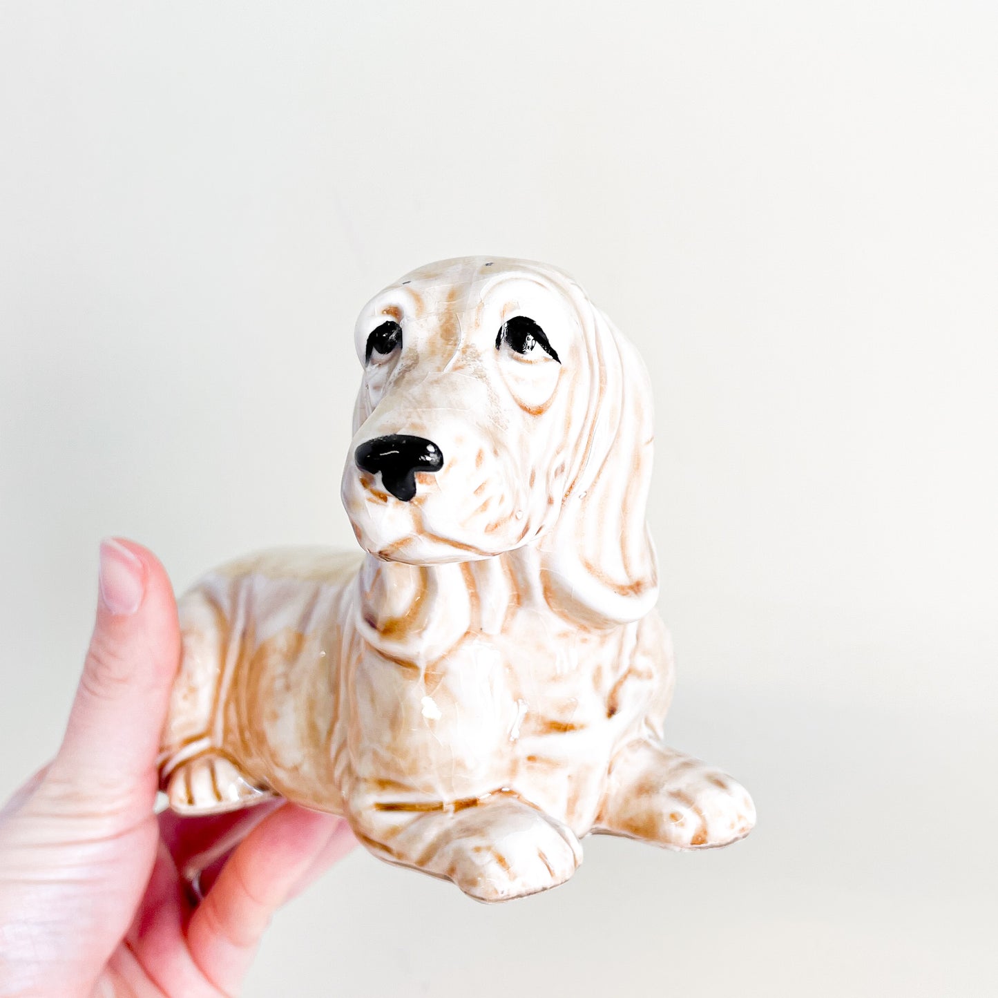 Ceramic basset hound