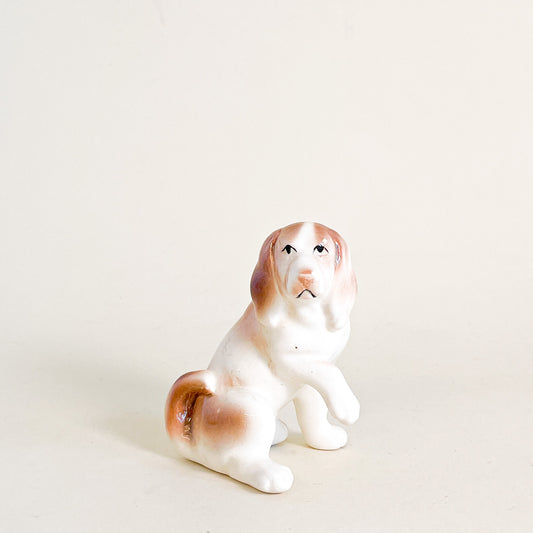 Small ceramic dog paw raised