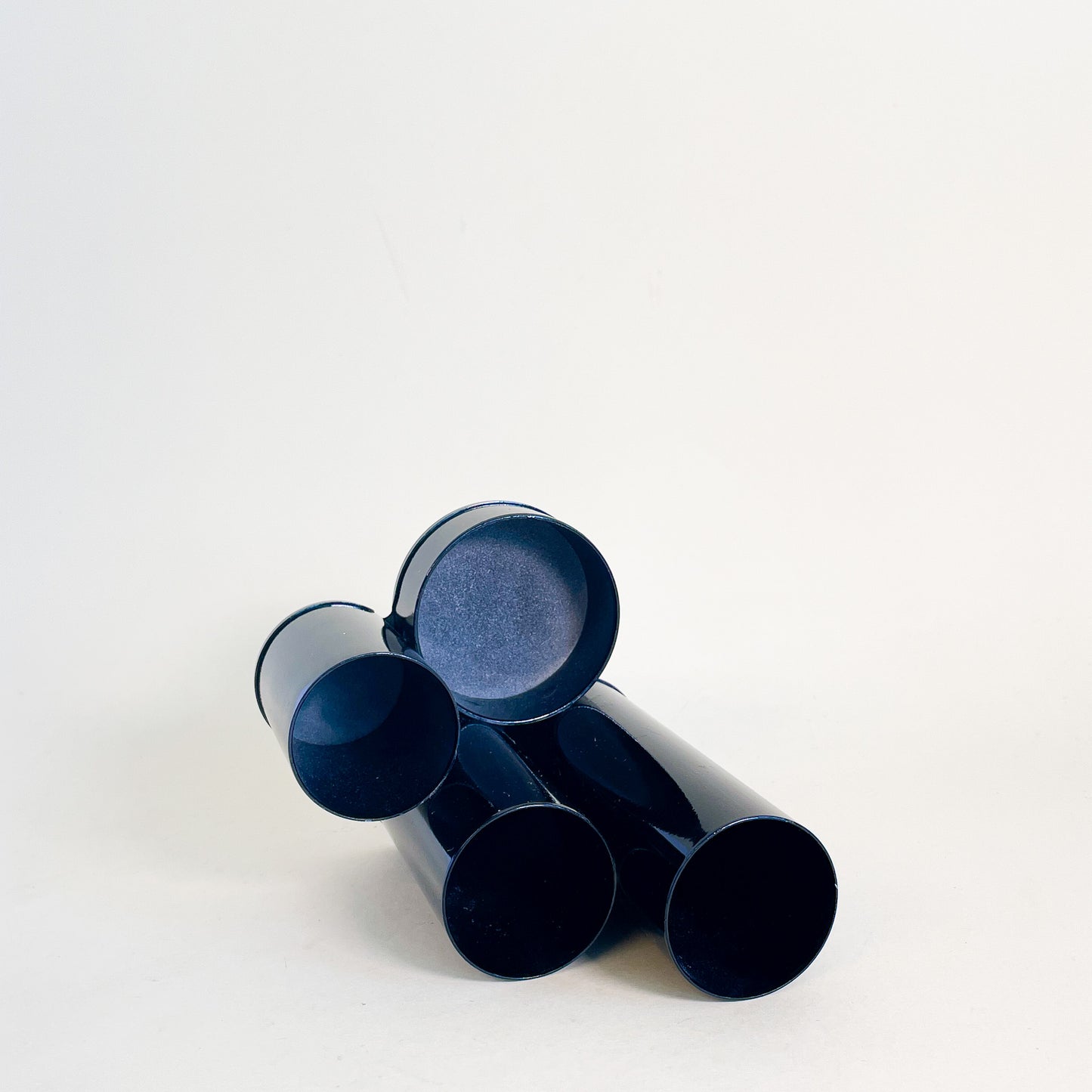 Black tubular pencil holder