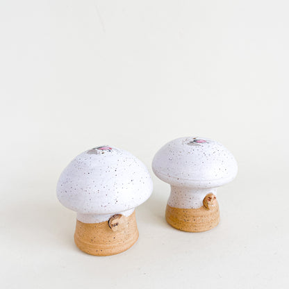 Mushroom salt and pepper shakers