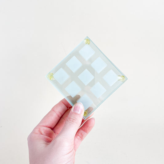 Grid Glass Coasters