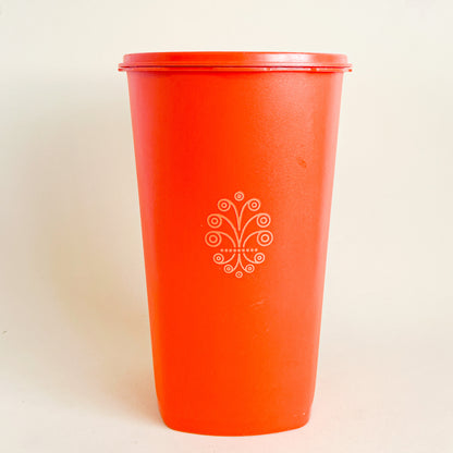 Large Tupperware container Servalier orange