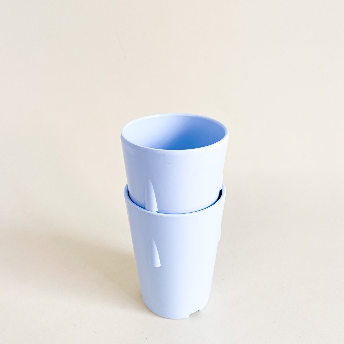 Pastel blue melamine tumblers duo