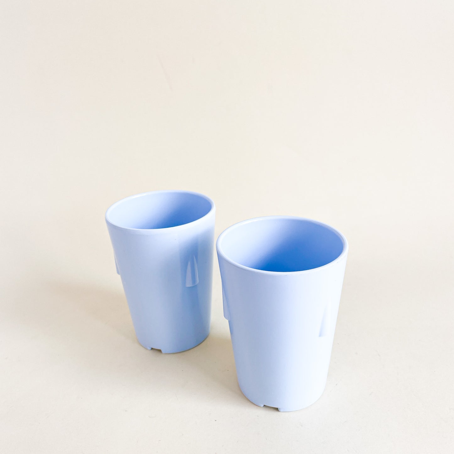 Pastel blue melamine tumblers duo